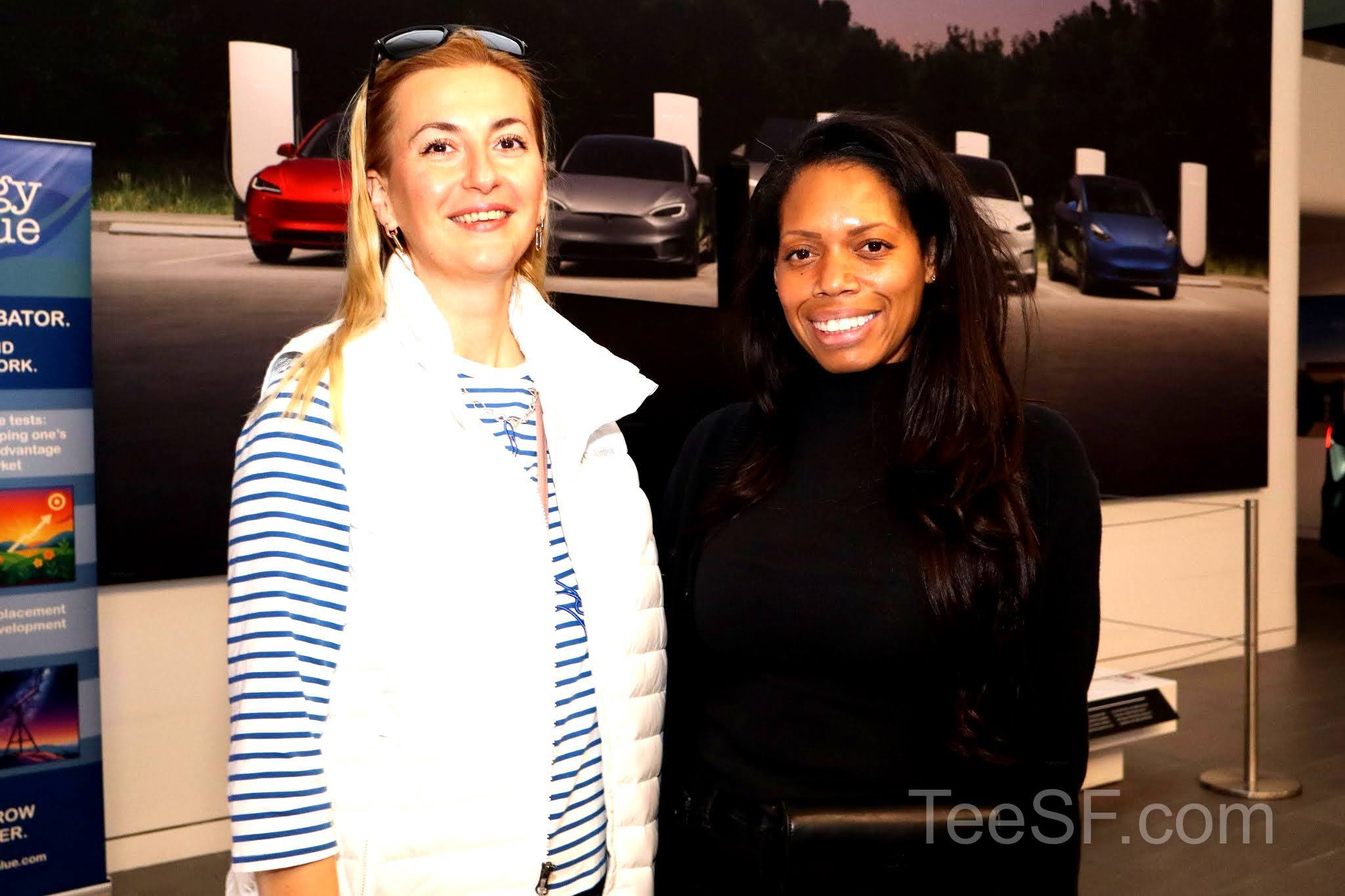 A photo from a pitch night event at Tesla in San Francisco.